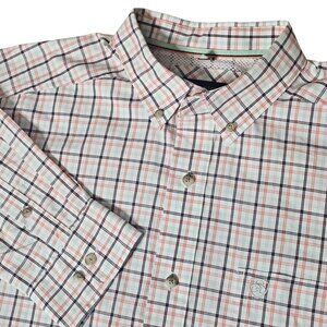 Ariat Pro Series Anders Plaid Long Sleeve Button Up Shirt Men's SZ Large Western
